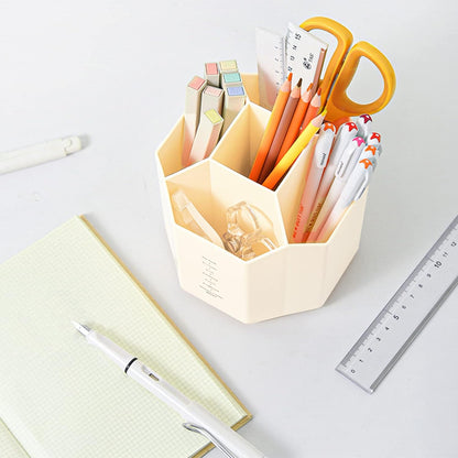 Multi-purpose Strong stylish Pen Pencil Holder, Desk Organizer 5 Compartment Pen & Pencil Stand Stationery Storage Home and Office Stationery