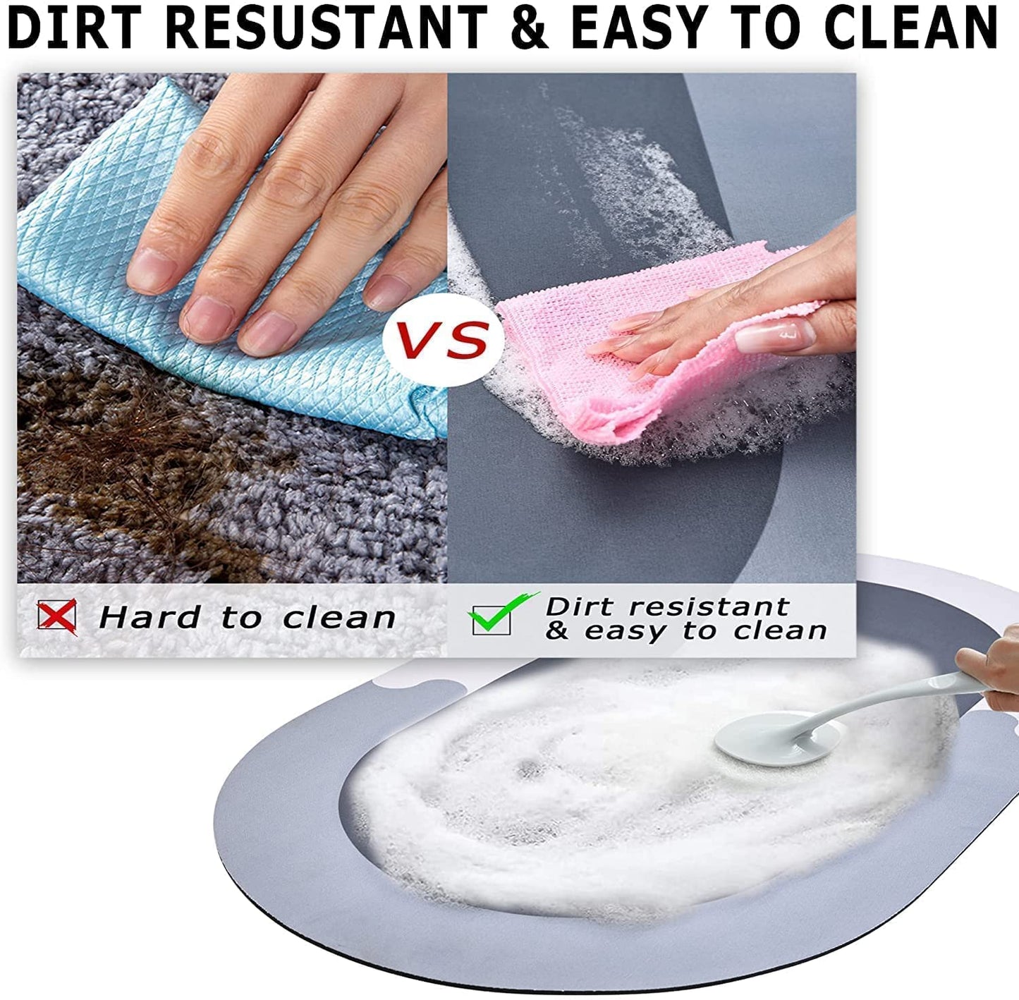 Super Absorbent Floor Door Mat, Bathroom Mat