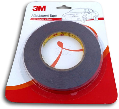 3M Attachment Tape for Stronger Bonding, Interior & Exterior Use in Automotive Areas with Double Side Acrylic Foam, Superior Adhesive, Easy to Use (12mmX4meter