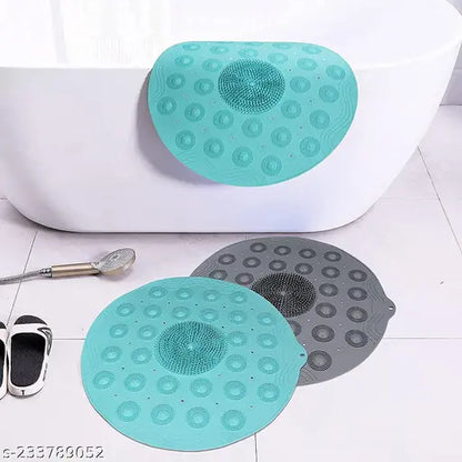 Bath mat Round Bathroom Floor mats Anti Slip mat for Rubber mat Bathroom Shower Foot Massager mat Non Slip Grip Suction Cups mat Bath for Bathroom